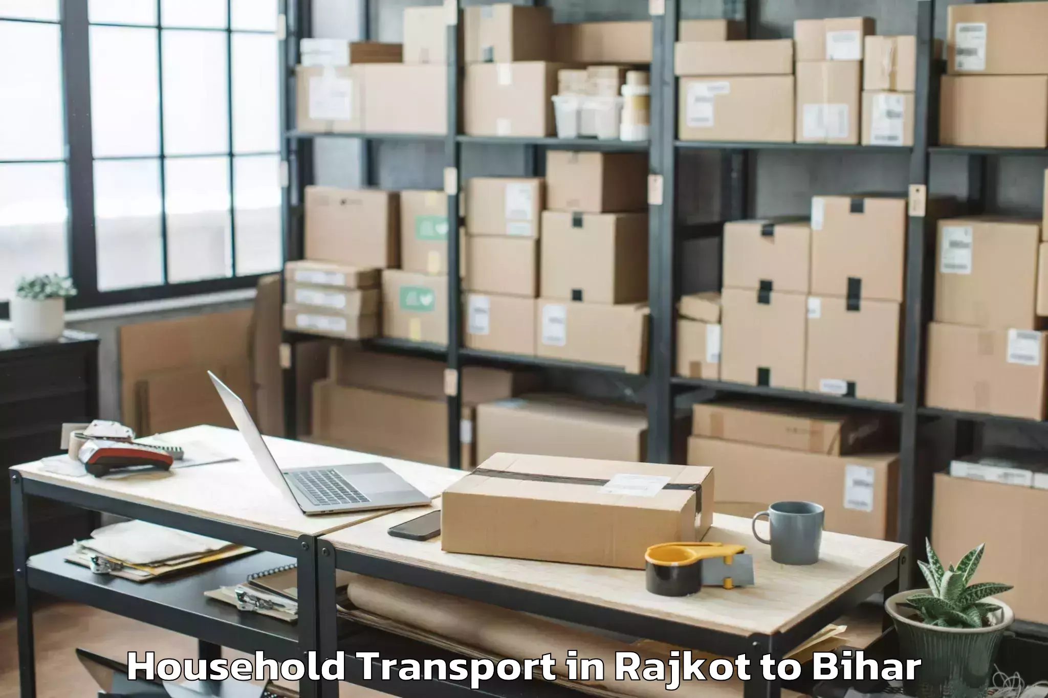 Easy Rajkot to Belsand Household Transport Booking